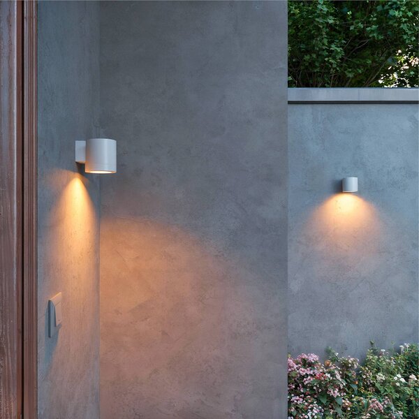Philips Kinkiet zewnętrzny Fylx, możliwość ściemniania, biały / opal, aluminium