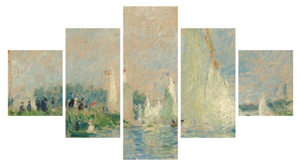 Obraz - Auguste Renoir, Regatta at Argenteuil, reprodukcje (125x70 cm)