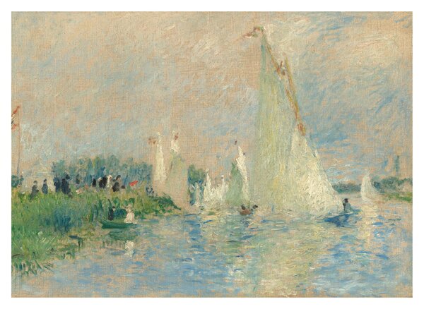 Obraz na szkle - Auguste Renoir, Regatta at Argenteuil, reprodukcje (70x50 cm)