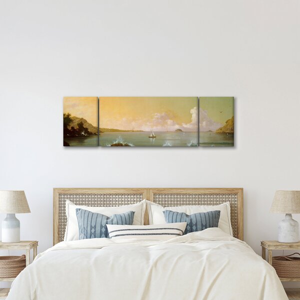 Obraz - Martin Johnson Heade, Rio de Janeiro Bay, reprodukcje (170x50 cm)