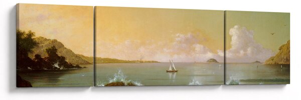 Obraz - Martin Johnson Heade, Rio de Janeiro Bay, reprodukcje (170x50 cm)