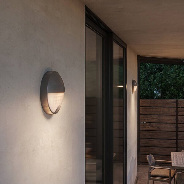 Philips Kinkiet zewnętrzny LED Capricorn UE, czujnik, IP44, aluminiowy / szary / cynkowy, aluminium