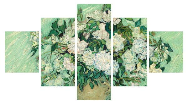 Obraz - Vincent van Gogh, Roses, reprodukcje (125x70 cm)