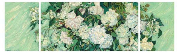 Obraz - Vincent van Gogh, Roses, reprodukcje (170x50 cm)