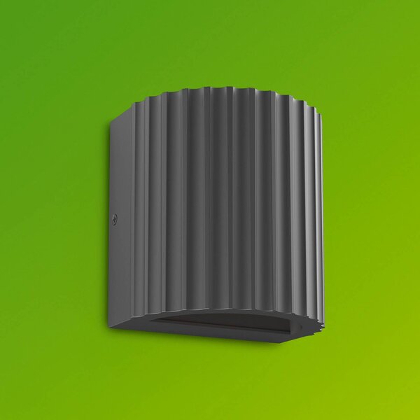 Philips Kinkiet zewnętrzny Zyra, aluminiowy / szary / cynkowy, aluminium