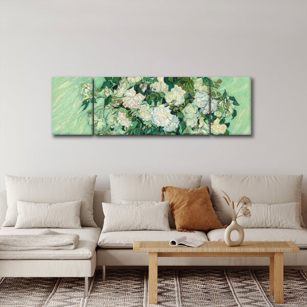 Obraz - Vincent van Gogh, Roses, reprodukcje (170x50 cm)