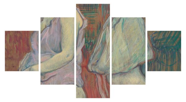 Obraz - Henri de Toulouse-Lautrec, Rue des Moulins, reprodukcje (125x70 cm)