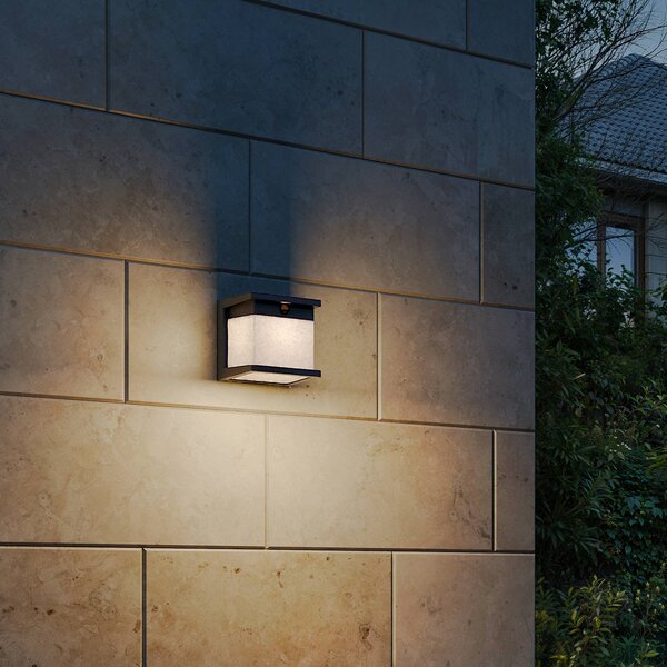 Philips Kinkiet solarny LED Diara, czarny, z czujnikiem, IP44 Diara, czarny, tworzywo sztuczne