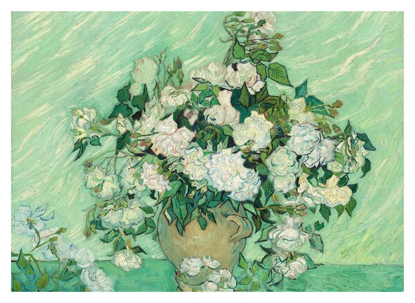 Obraz na szkle - Vincent van Gogh, Roses, reprodukcje (70x50 cm)