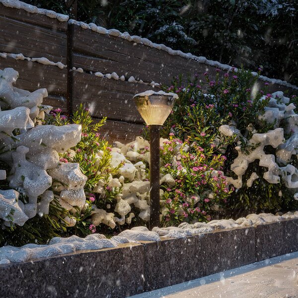 Philips Lampa solarna LED Kyna, czarna, z czujnikiem, IP44 Kyna, czarny, tworzywo sztuczne
