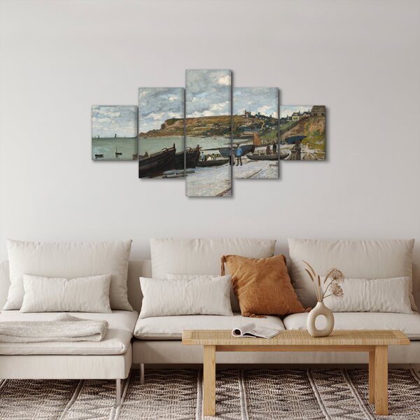 Obraz - Claude Monet, Sainte Adresse, reprodukcje (125x70 cm)