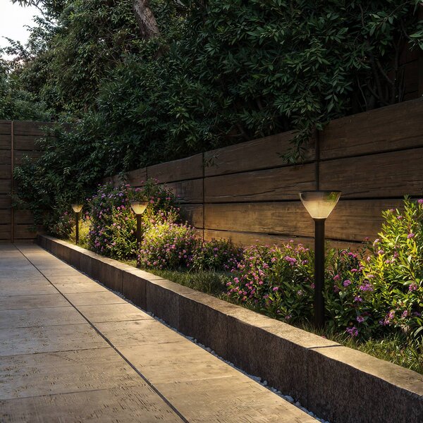 Philips Lampa solarna LED Kyna, czarna, z czujnikiem, IP44 Kyna, czarny, tworzywo sztuczne