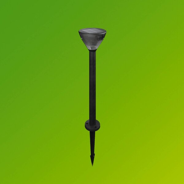 Philips Lampa solarna LED Kyna, czarna, z czujnikiem, IP44 Kyna, czarny, tworzywo sztuczne