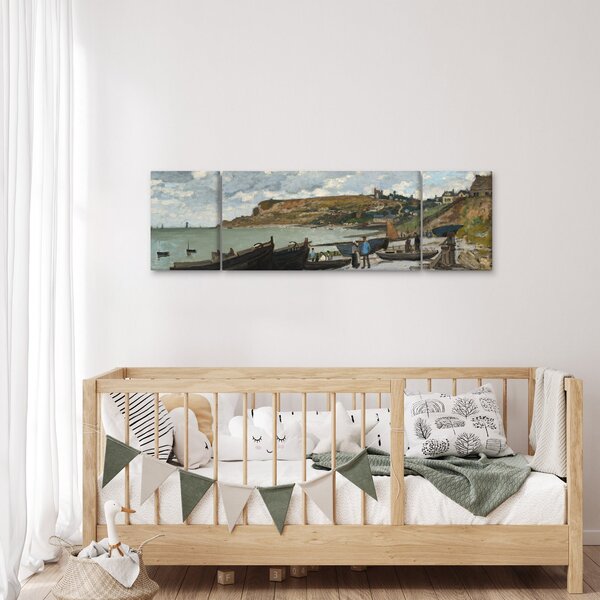 Obraz - Claude Monet, Sainte Adresse, reprodukcje (170x50 cm)