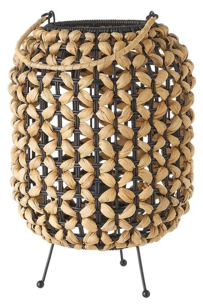 Czarno-naturalna lampa stołowa (wys. 30 cm) – Casa Selección
