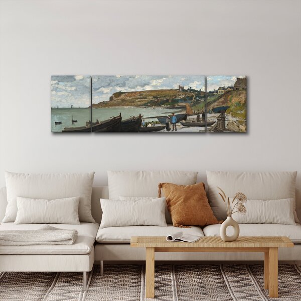 Obraz - Claude Monet, Sainte Adresse, reprodukcje (170x50 cm)