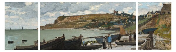 Obraz - Claude Monet, Sainte Adresse, reprodukcje (170x50 cm)