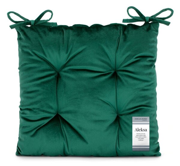Aksamitna poduszka na krzesło 40x40 cm Aleksa – Restilo