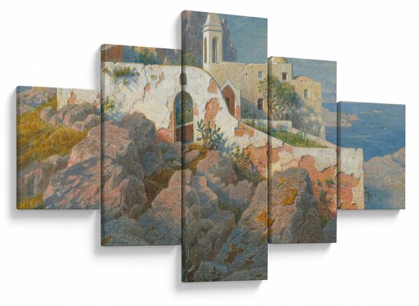 Obraz - William Stanley Haseltine, Santa Maria a Cetrella, Anacapri, reprodukcje (125x70 cm)