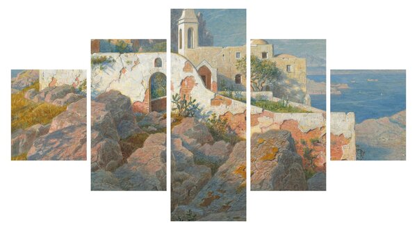 Obraz - William Stanley Haseltine, Santa Maria a Cetrella, Anacapri, reprodukcje (125x70 cm)