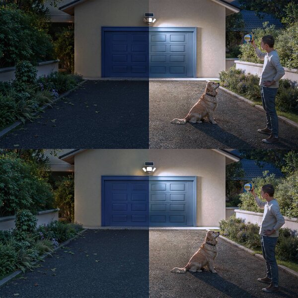 Philips Lampa solarna LED Zyren, biała, 5000 K, czujnik, IP65 Zyren, biały / opal, tworzywo sztuczne
