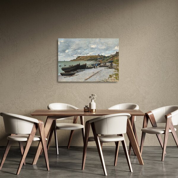 Obraz na szkle - Claude Monet, Sainte Adresse, reprodukcje (70x50 cm)