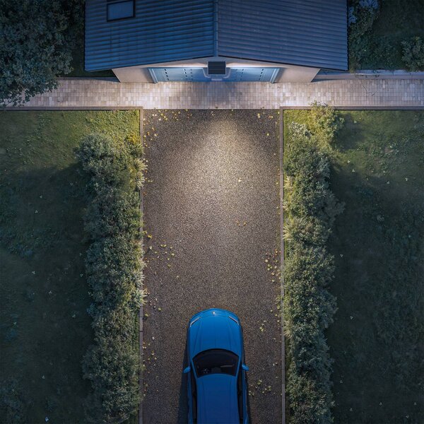 Philips Lampa solarna LED Zyren, biała, 5000 K, czujnik, IP65 Zyren, biały / opal, tworzywo sztuczne