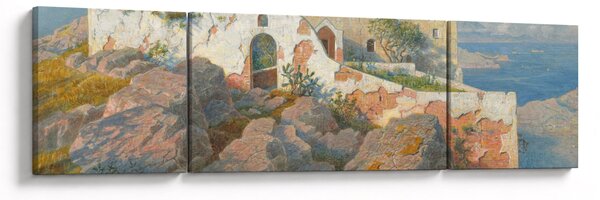 Obraz - William Stanley Haseltine, Santa Maria a Cetrella, Anacapri, reprodukcje (170x50 cm)