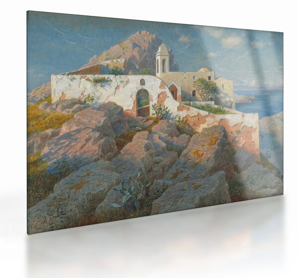 Obraz na szkle - William Stanley Haseltine, Santa Maria a Cetrella, Anacapri, reprodukcje (70x50 cm)
