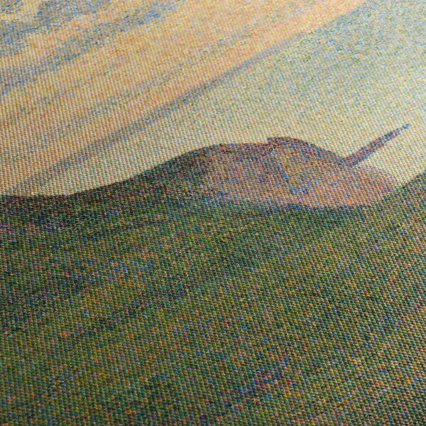 Obraz - Georges Seurat, Seascape at Port-en-Bessin, Normandy, reprodukcje (170x50 cm)