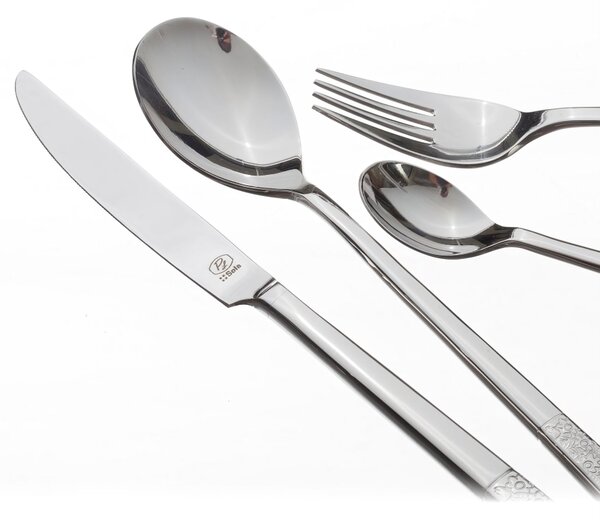 Sztućce Fiori Platinum dla 6 osób 24 części