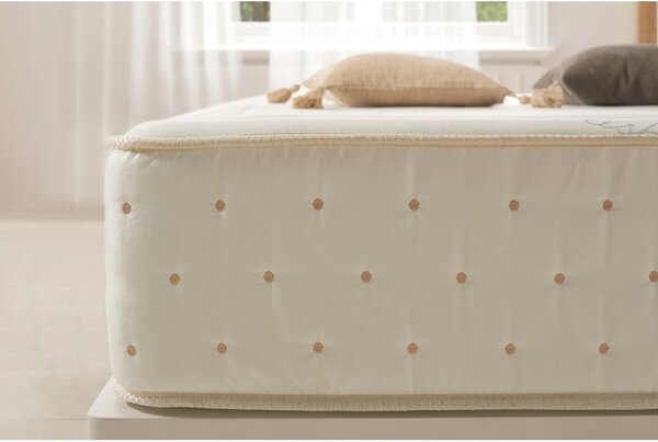 Twardy/średnio twardy piankowy materac dwustronny 200x200 cm Premium Cashmere – Moonia