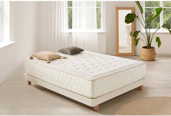Twardy/średnio twardy piankowy materac dwustronny 200x200 cm Premium Cashmere – Moonia