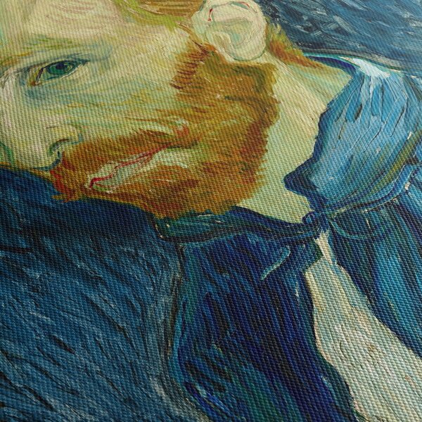 Obraz - Vincent van Gogh, Self-Portrait, reprodukcje (z zegarem) (90x30 cm)