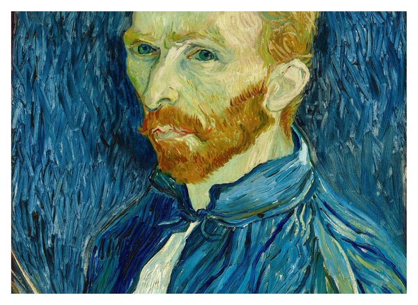 Obraz na szkle - Vincent van Gogh, Self-Portrait, reprodukcje (70x50 cm)