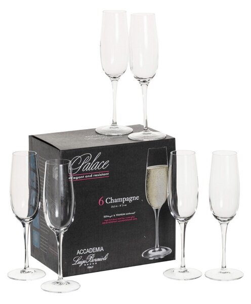 Kieliszki do szamapna Plzazzo 6szt. 235ml