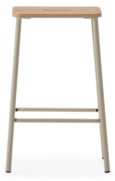 Kremowe hokery zestaw 2 szt. (wysokość siedziska 65 cm) Abba – Marckeric