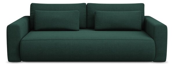 Zielona rozkładana/ze schowkiem sofa 238 cm Kapua – Makamii