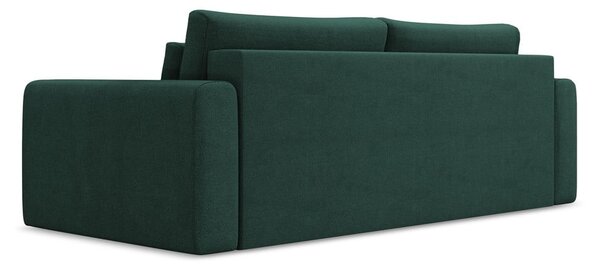 Zielona rozkładana/ze schowkiem sofa 238 cm Kapua – Makamii