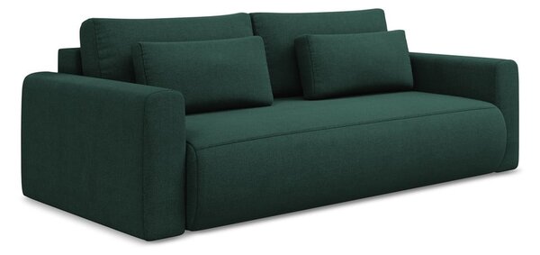 Zielona rozkładana/ze schowkiem sofa 238 cm Kapua – Makamii