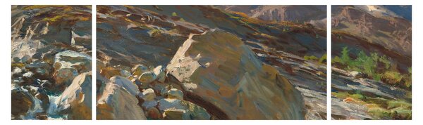 Obraz - John Singer Sargent, Simplon Pass, reprodukcje (170x50 cm)