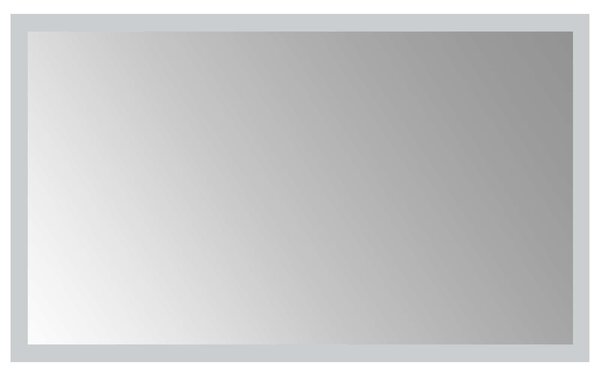 Lustro łazienkowe LED przezroczysty 50 x 30 cm szkło hartowane