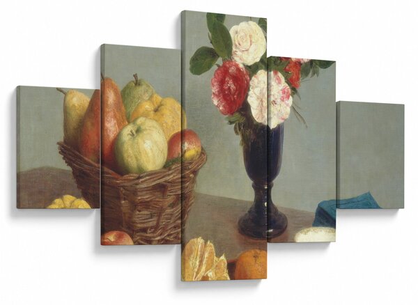 Obraz - Henri Fantin-Latour, Still Life, reprodukcje (125x70 cm)