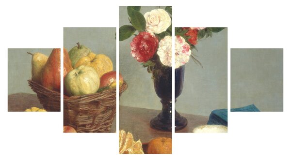 Obraz - Henri Fantin-Latour, Still Life, reprodukcje (125x70 cm)
