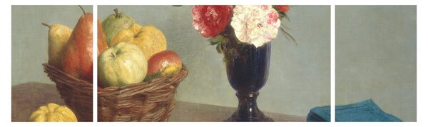 Obraz - Henri Fantin-Latour, Still Life, reprodukcje (170x50 cm)