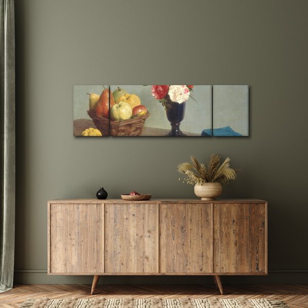 Obraz - Henri Fantin-Latour, Still Life, reprodukcje (170x50 cm)