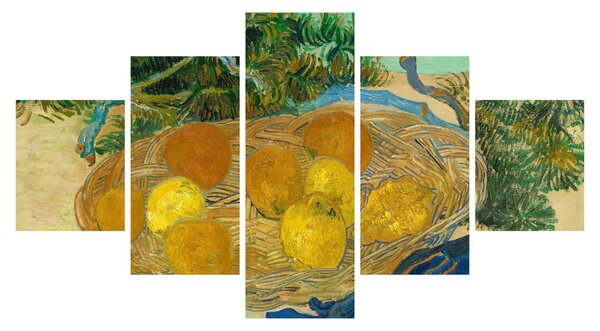 Obraz - Vincent van Gogh, Still Life of Oranges and Lemons with Blue Gloves, reprodukcje (125x70 cm)