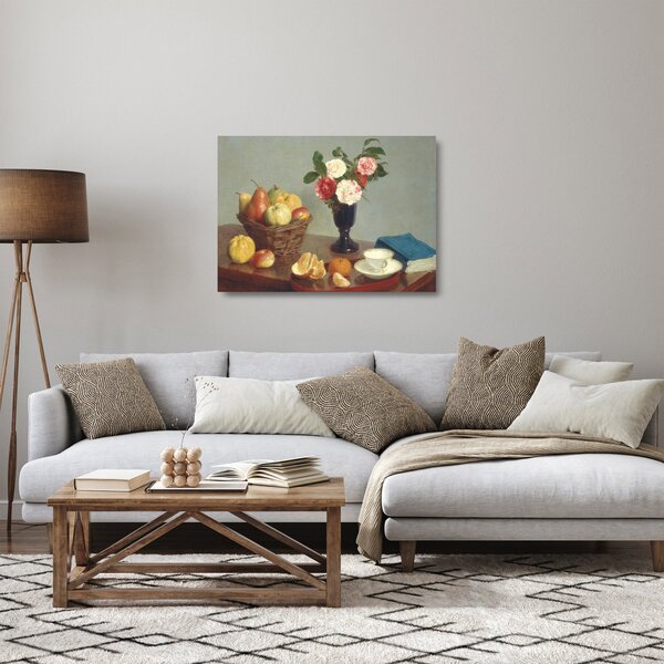 Obraz na szkle - Henri Fantin-Latour, Still Life, reprodukcje (70x50 cm)