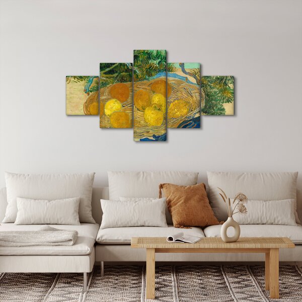 Obraz - Vincent van Gogh, Still Life of Oranges and Lemons with Blue Gloves, reprodukcje (125x70 cm)