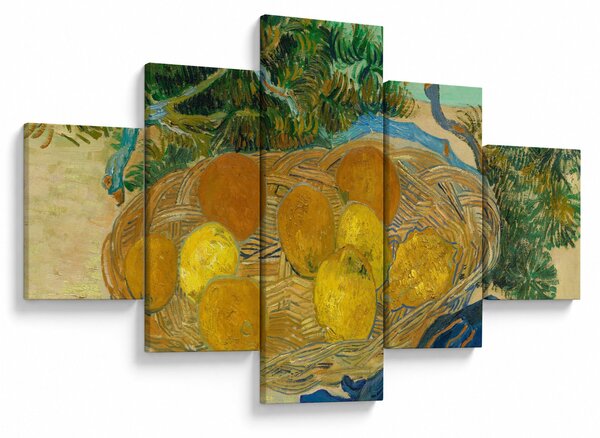 Obraz - Vincent van Gogh, Still Life of Oranges and Lemons with Blue Gloves, reprodukcje (125x70 cm)